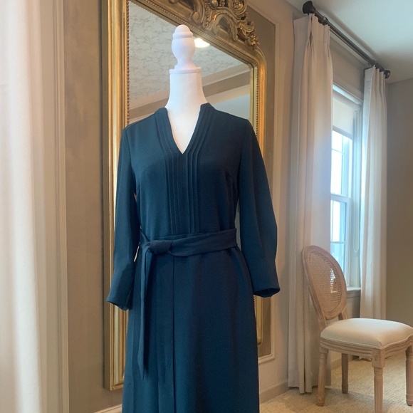 Hobbs London Fit and Flare Midi Dress - Picture 1 of 13